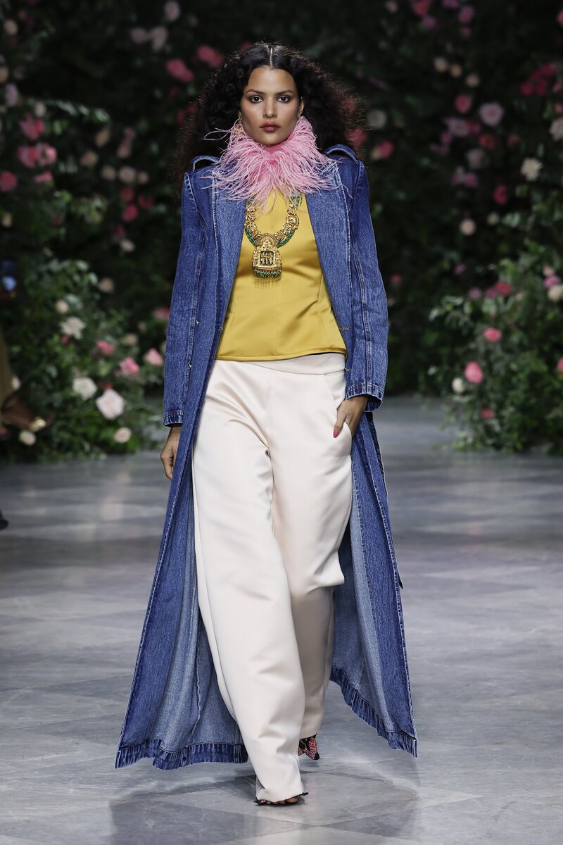 Indigo Denim Trench Coat 1