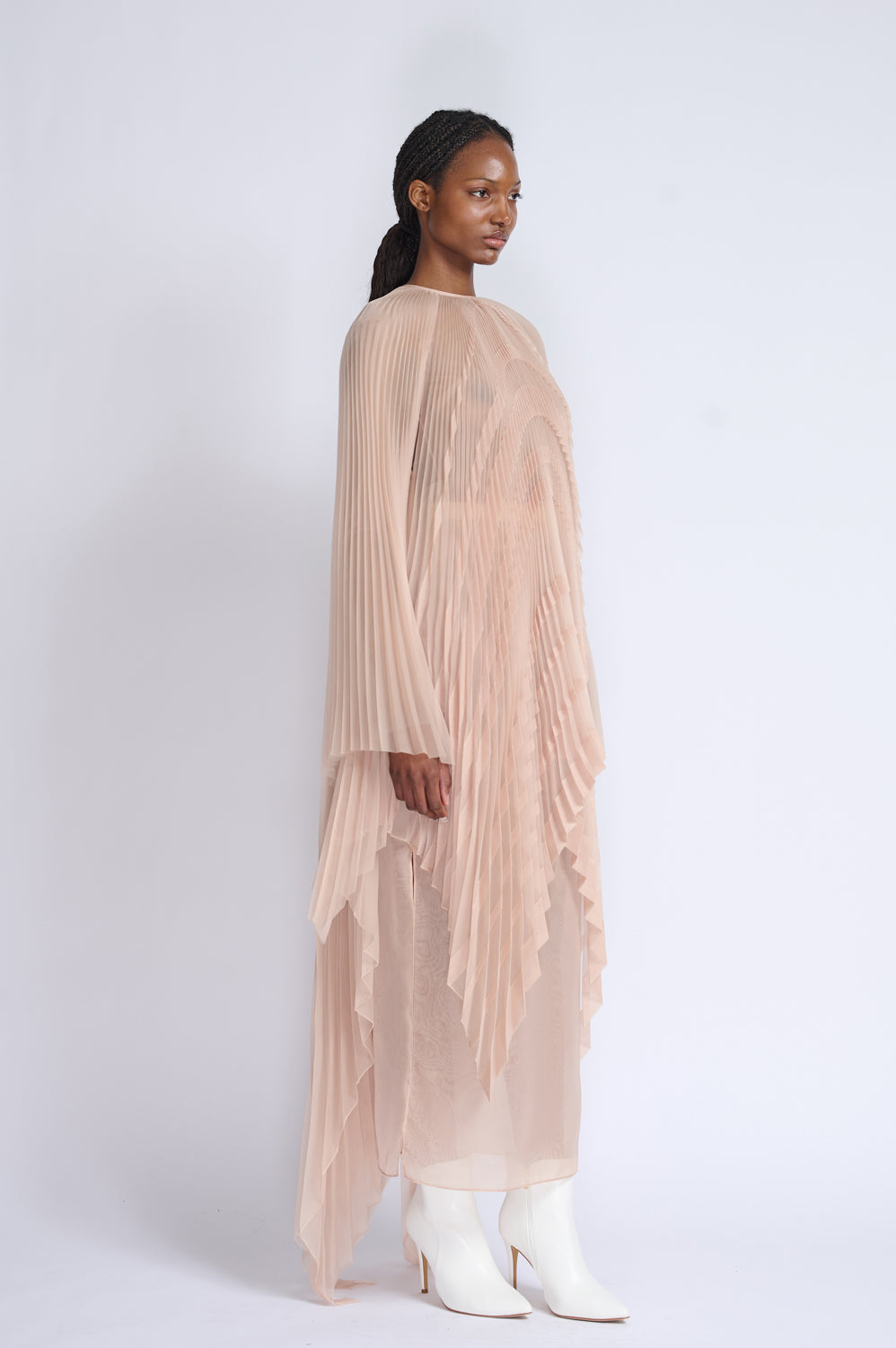 Skin Organza Plisse Tunic Top 2