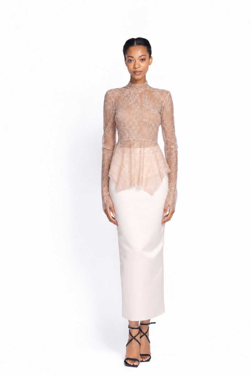 Primrose Chantilly Lace Peplum Top 2