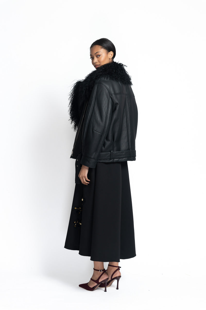 Curly Shearling Jacket Side Two