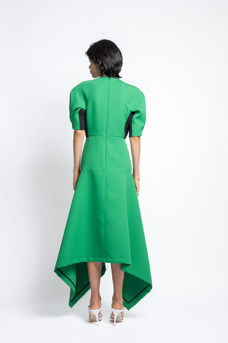 Cady Savannah Day Dress With Relaxed Sleeves And Hankerchief Hem 5