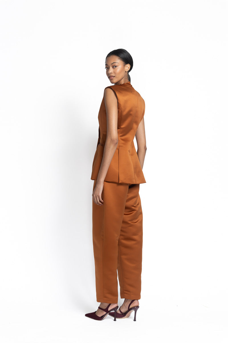 Copper Double Duchess Vest Side Two