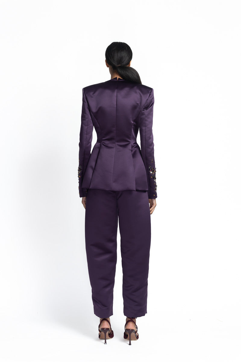Amethyst Double Duchess Trousers Back