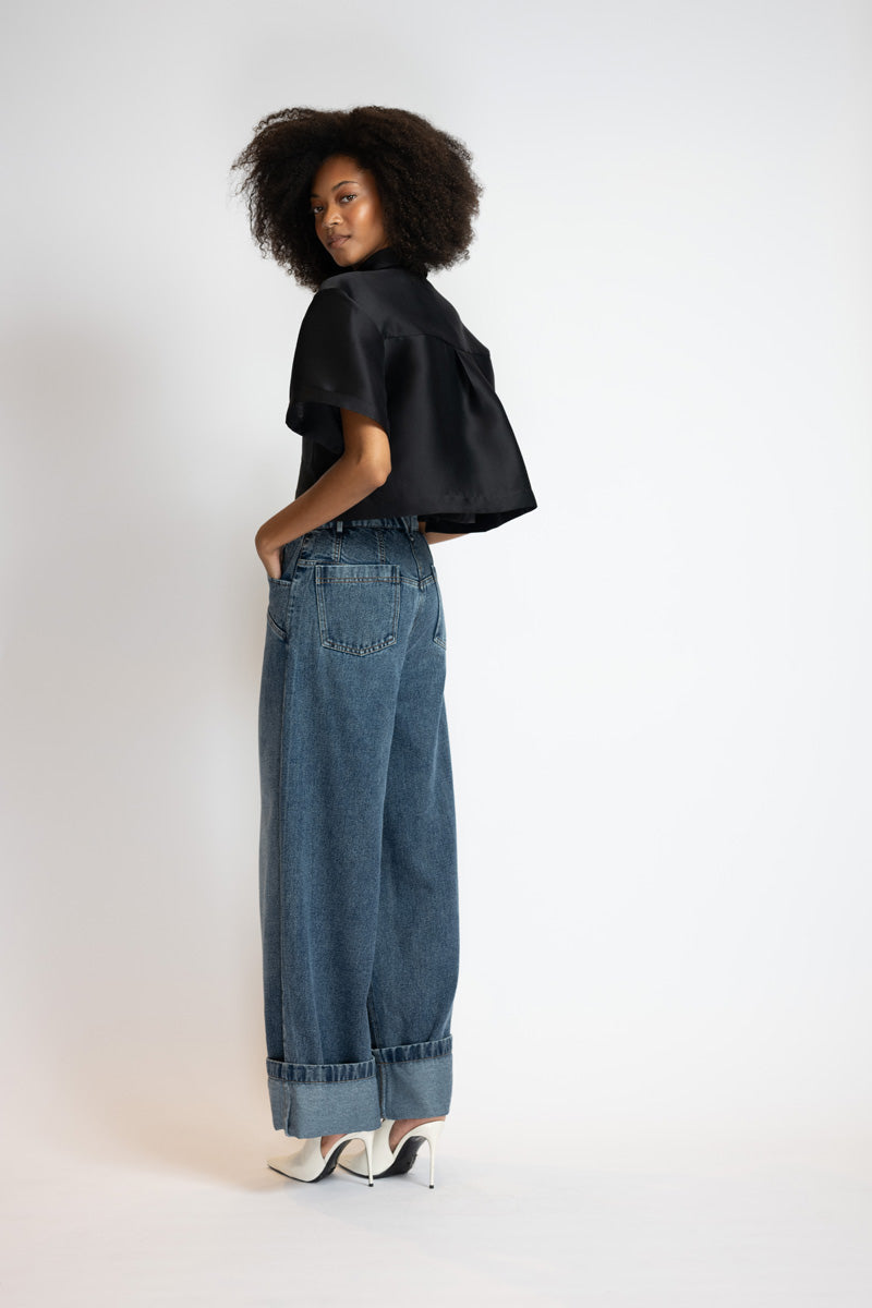 Rinsed Indigo Denim Trousers 3