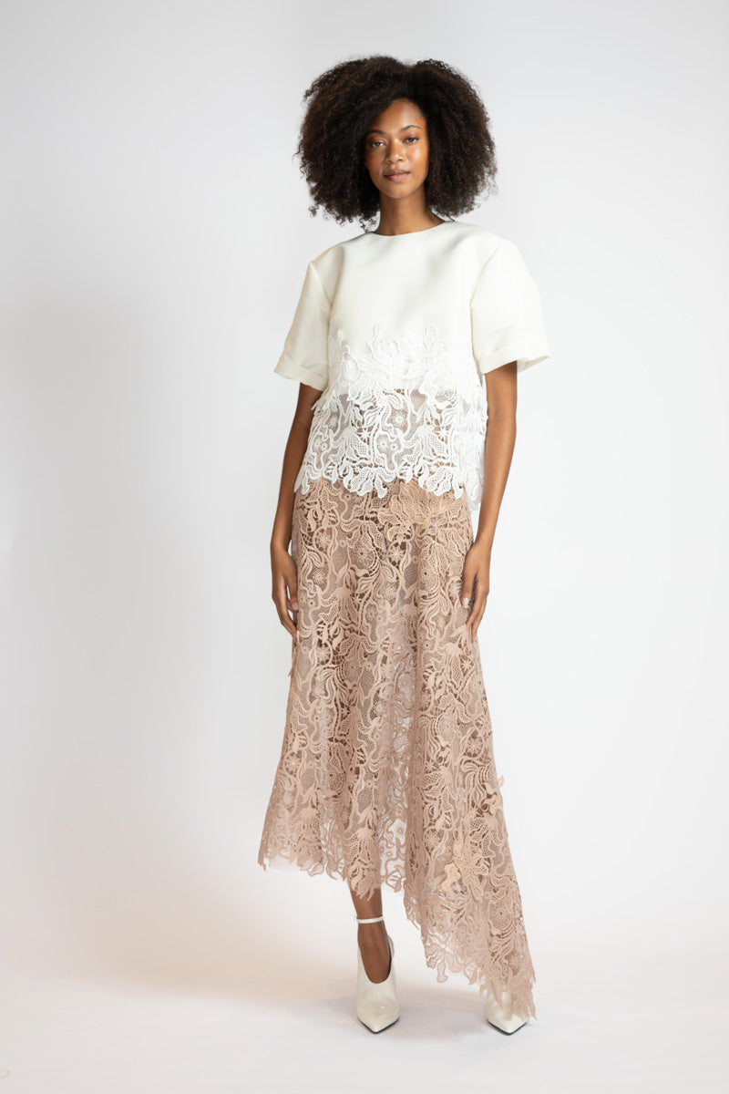 Almond Nomad Lace Skirt 1