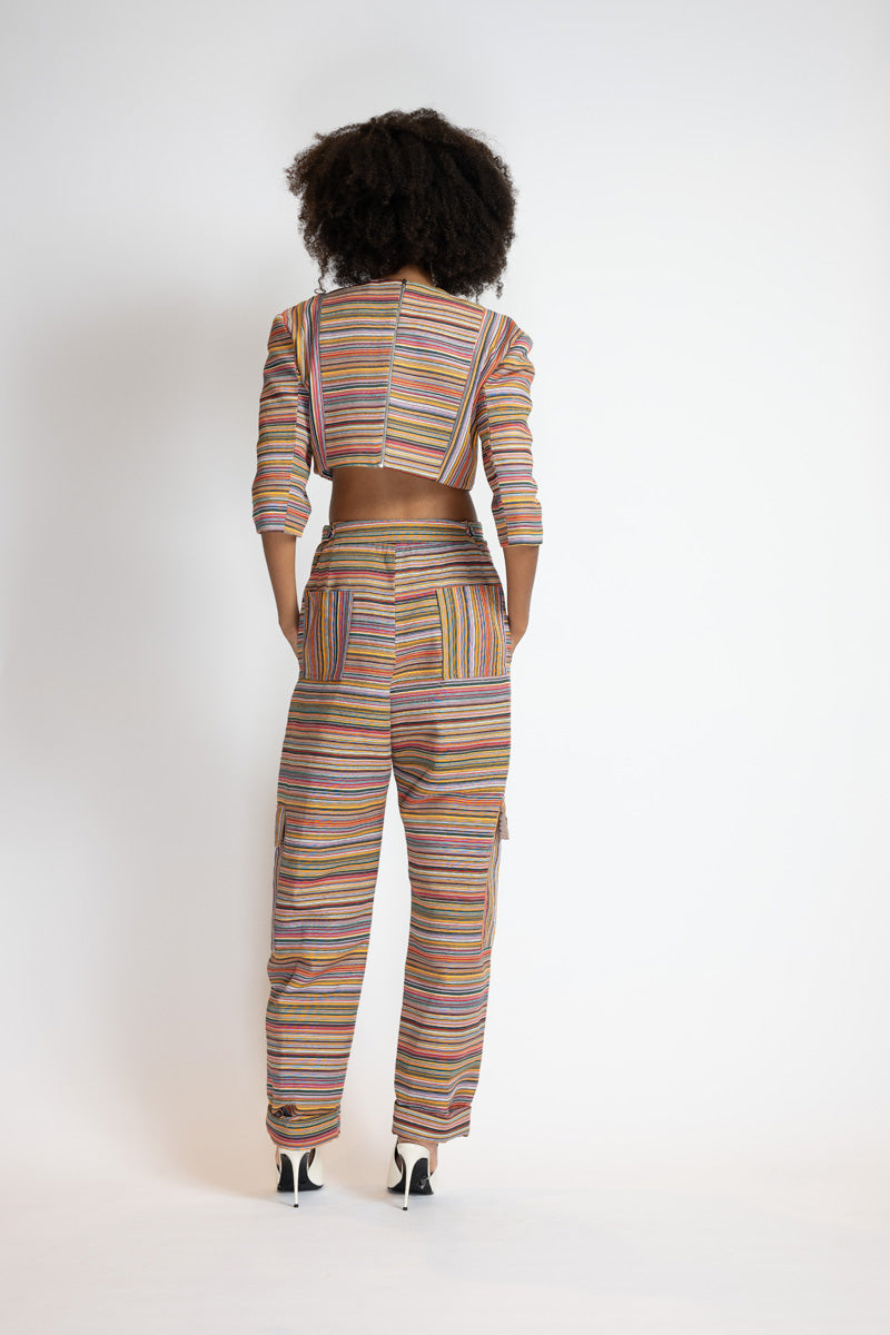 Mashru Jacquard Boxy Top 3