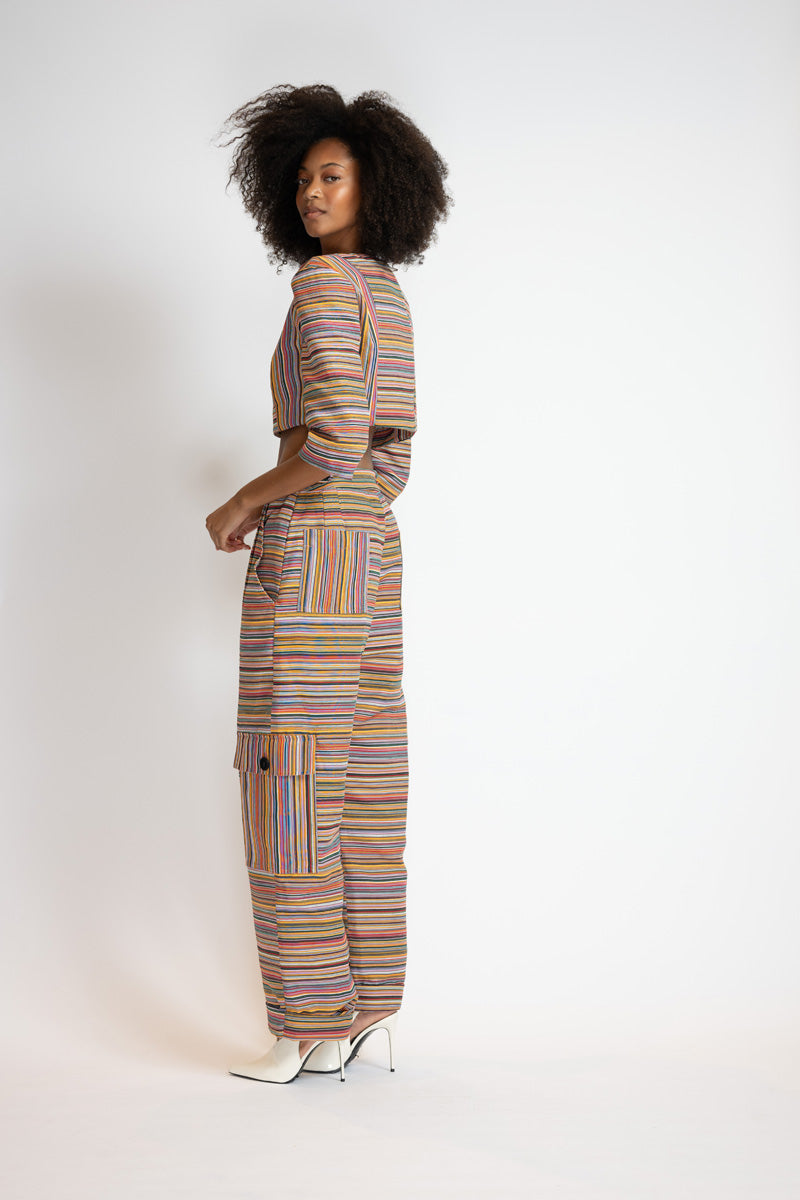 Mashru Jacquard Boxy Top 2