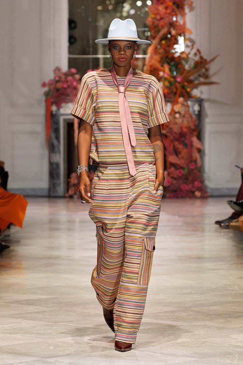 Look 5 Mashru Jacquard Cargo Top