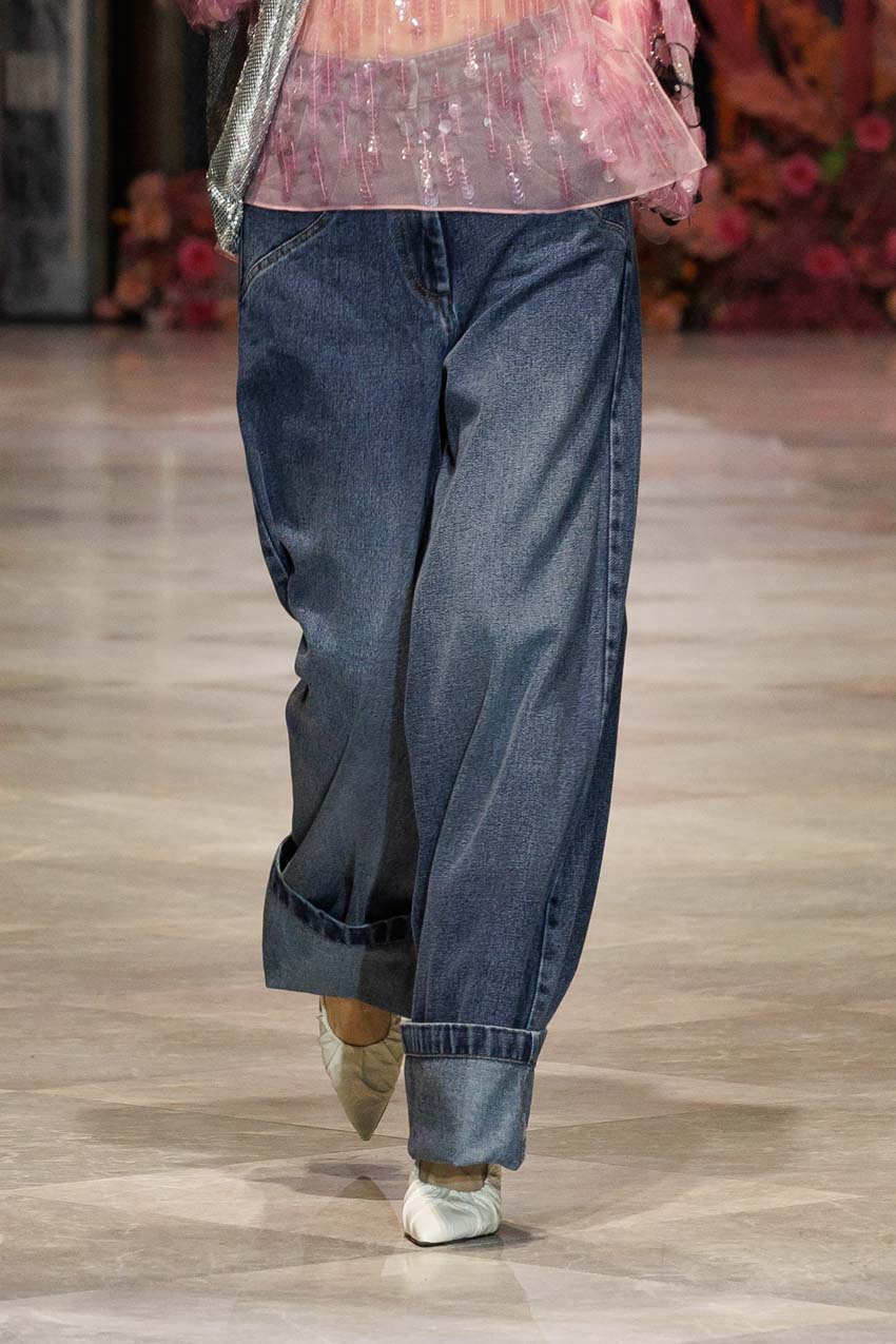 Spring 2025 Look 14 denim trousers