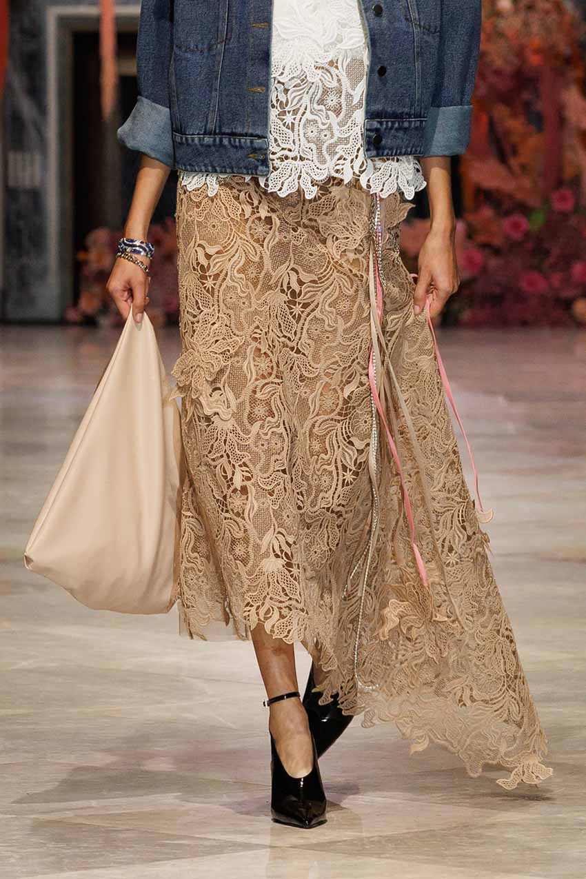 Spring 2025 Look 16 almond nomad skirt