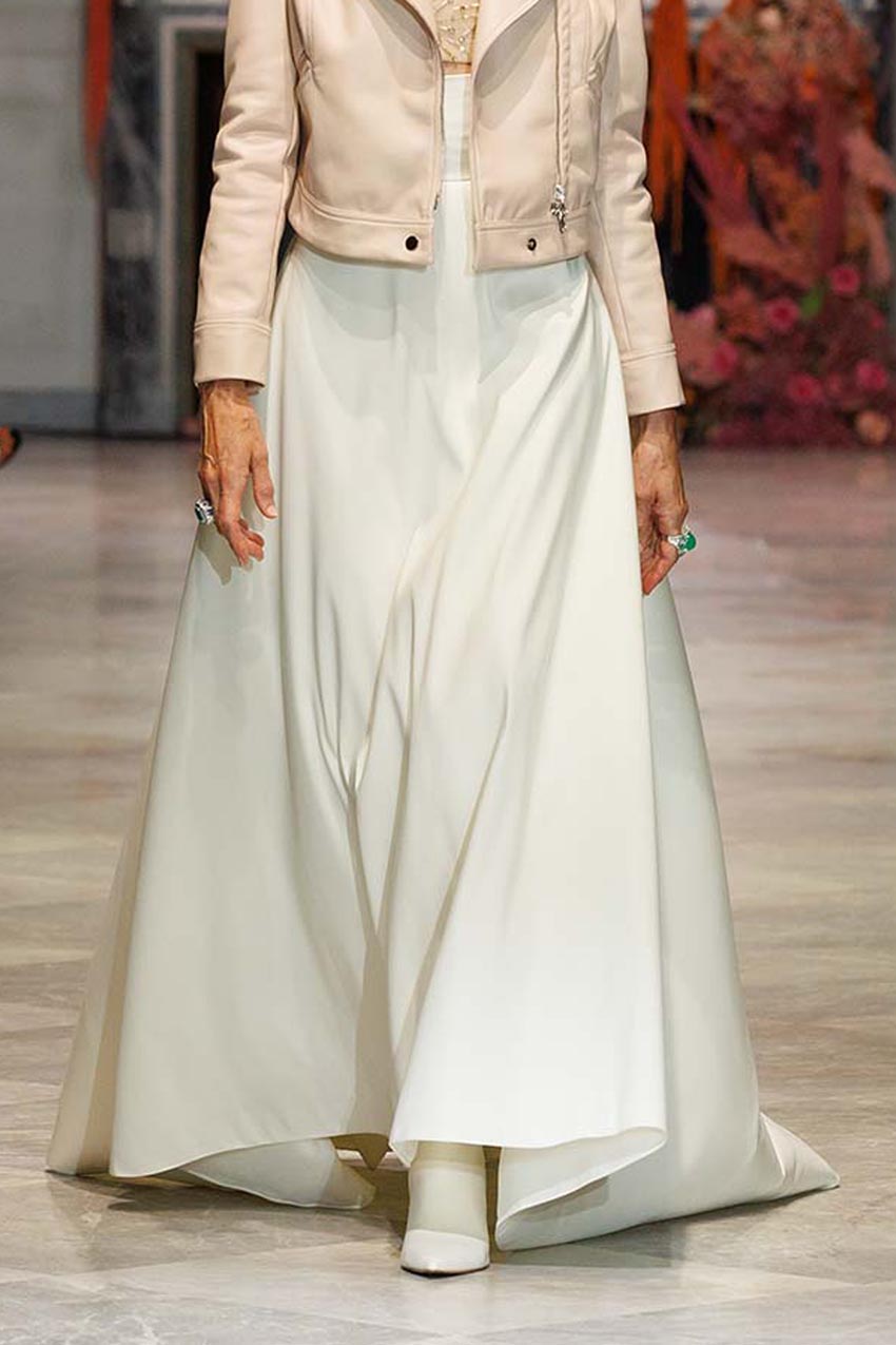 Spring 2025 Look 19 ball skirt