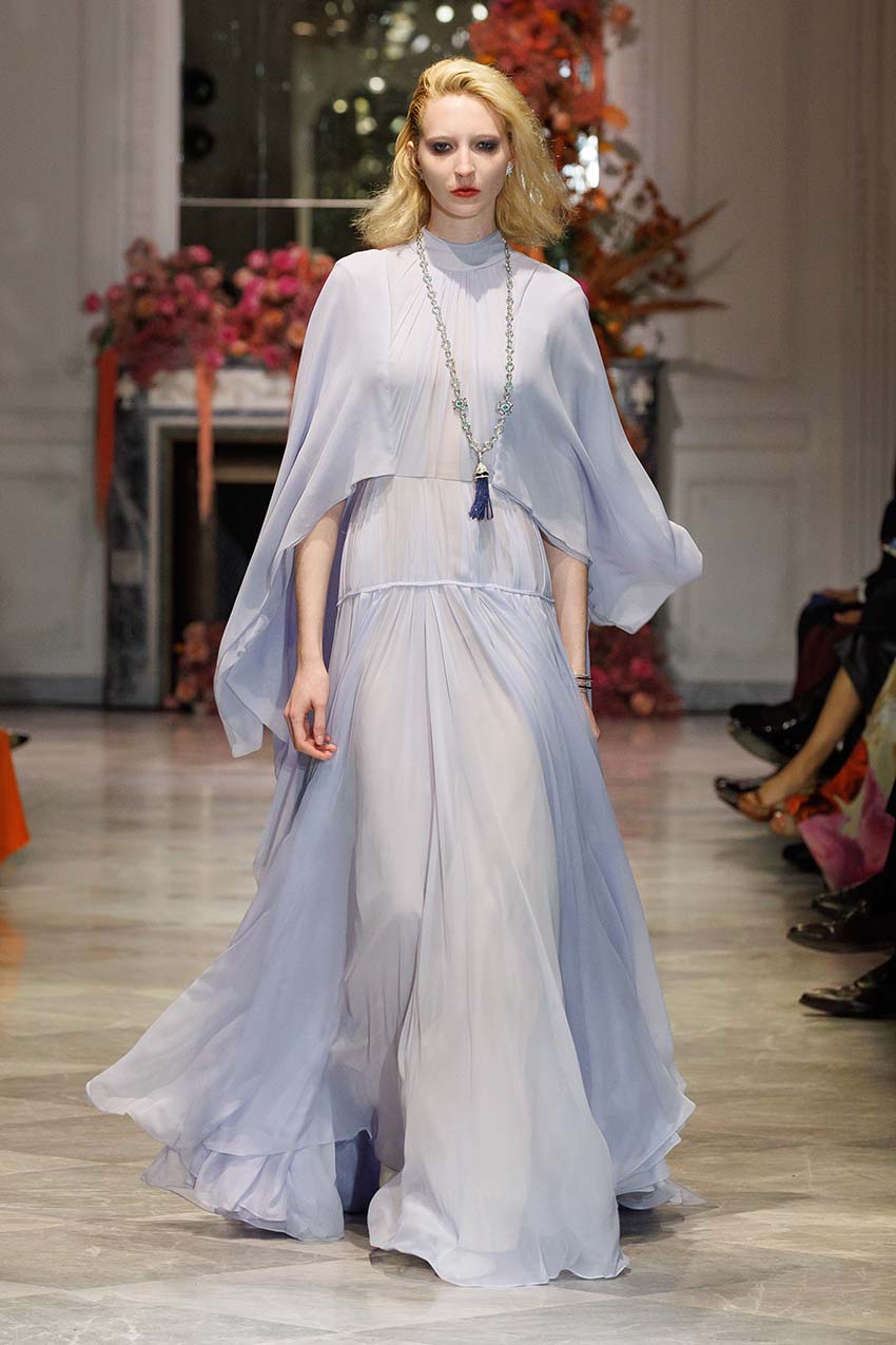 Spring 2025 Look 38 blue gown