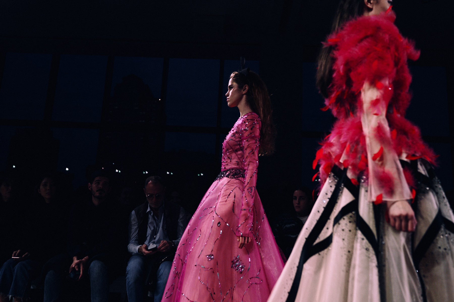 Pink couture gown