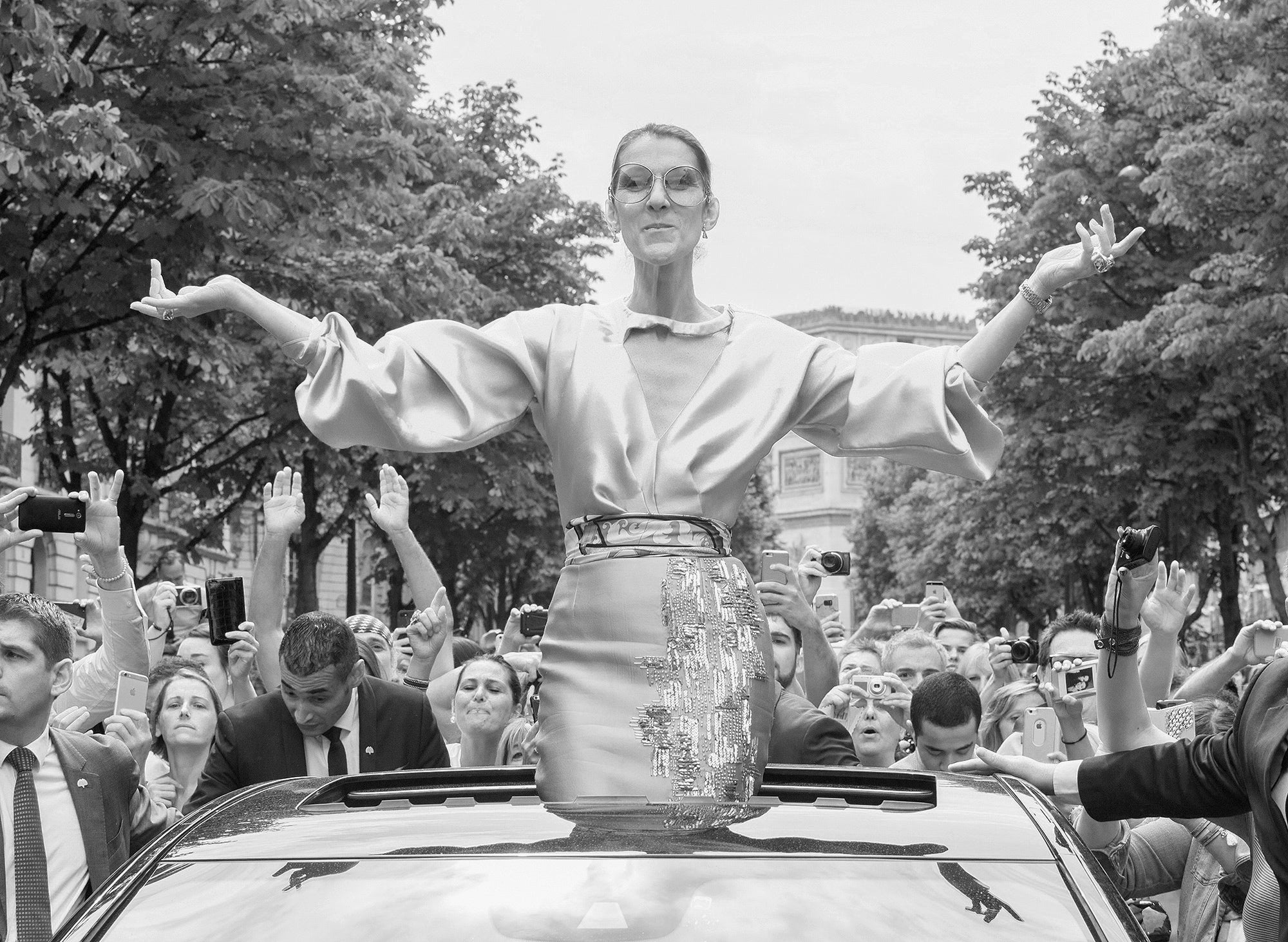 Celine Dione wearing Bibhu Mohapatra dress