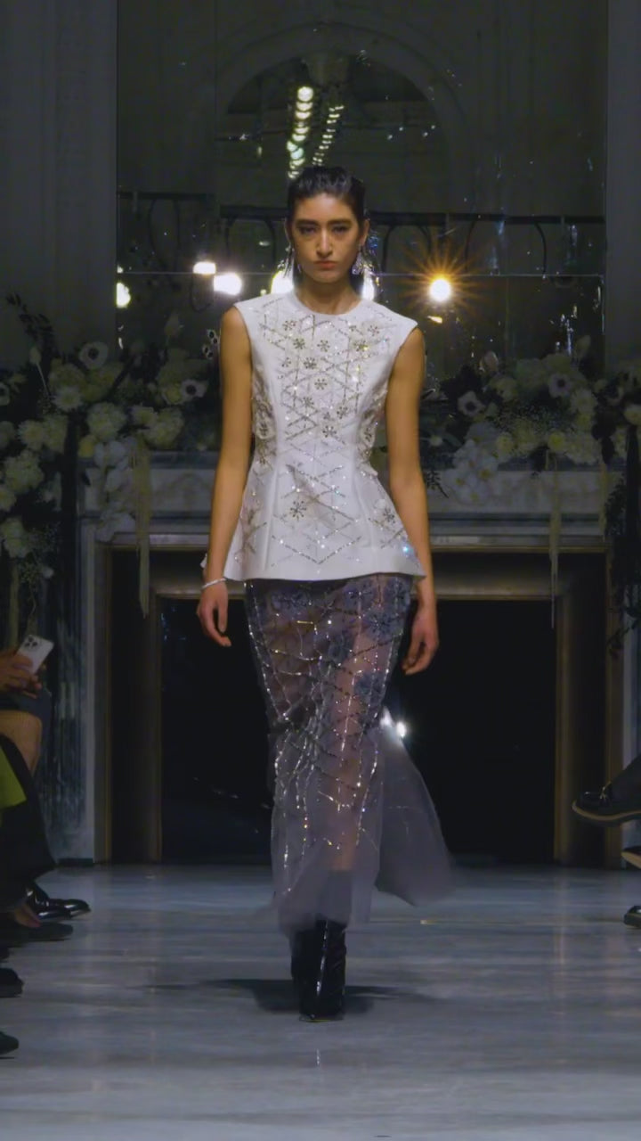 Crystal Lattice Embroidery Gazar Top video