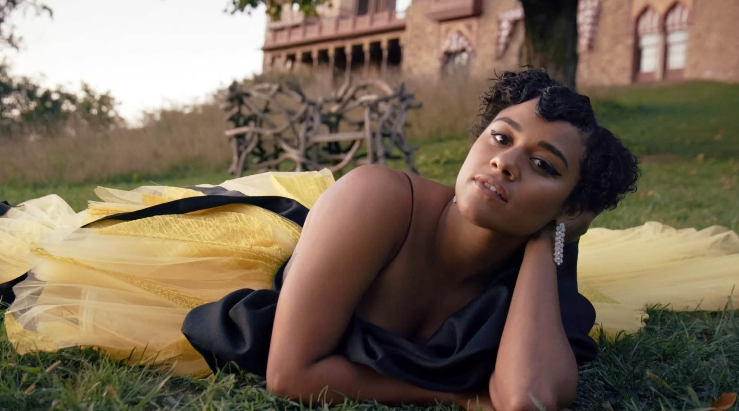 Woman in a Bibhu dress