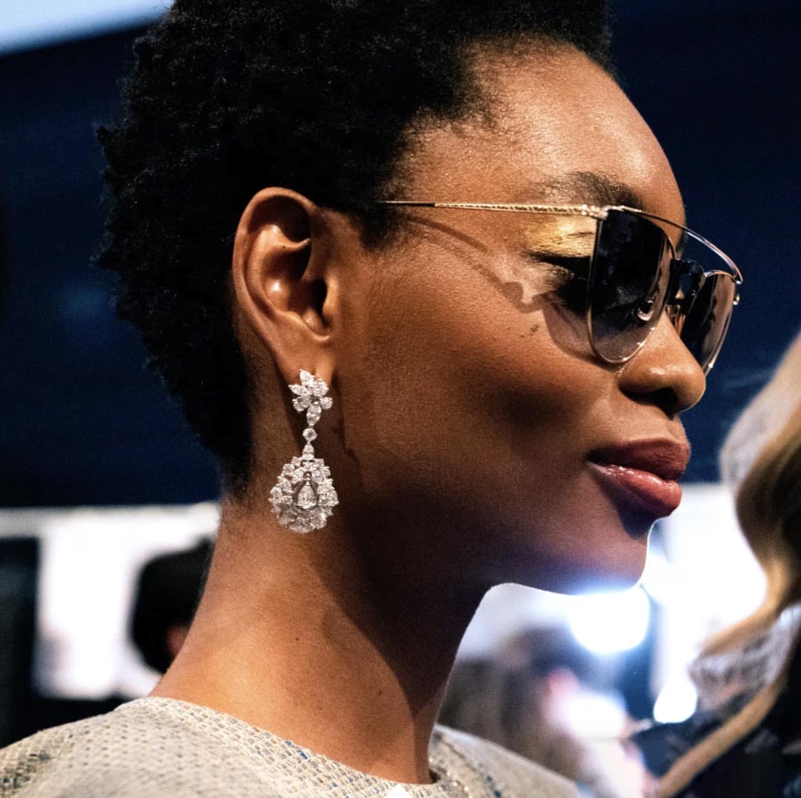 woman wearing artemis collection jewelry