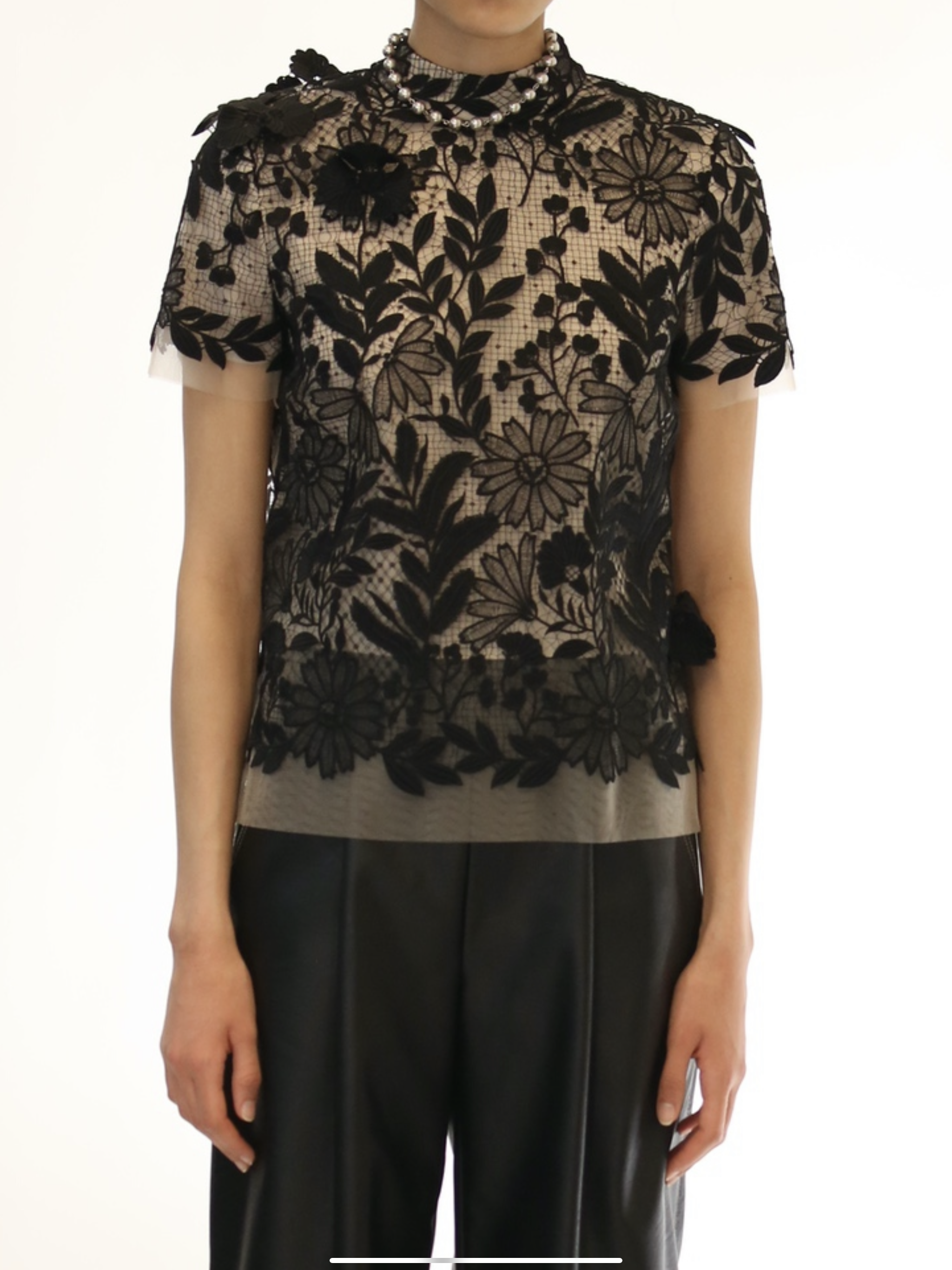 Guipure Lace Tulle Top 4