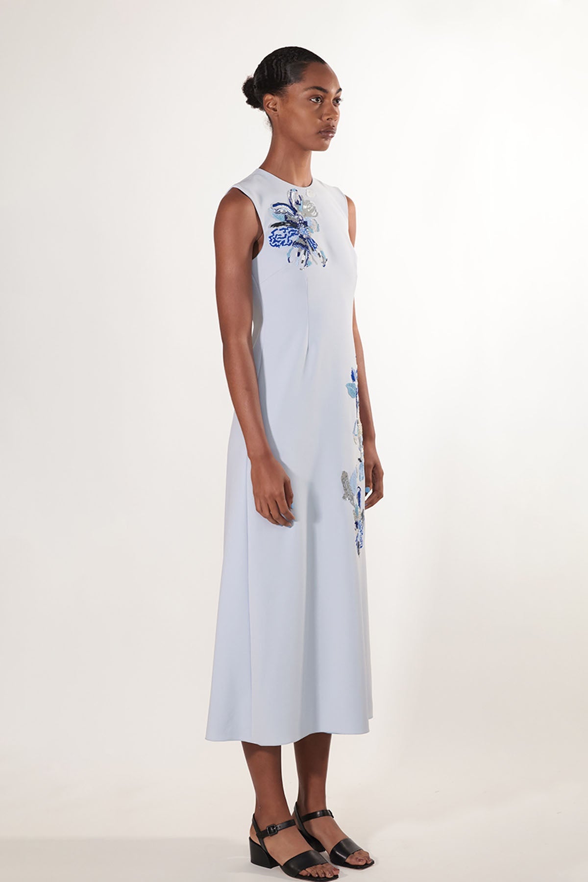 Ponte Embroidered A-Line Dress 3