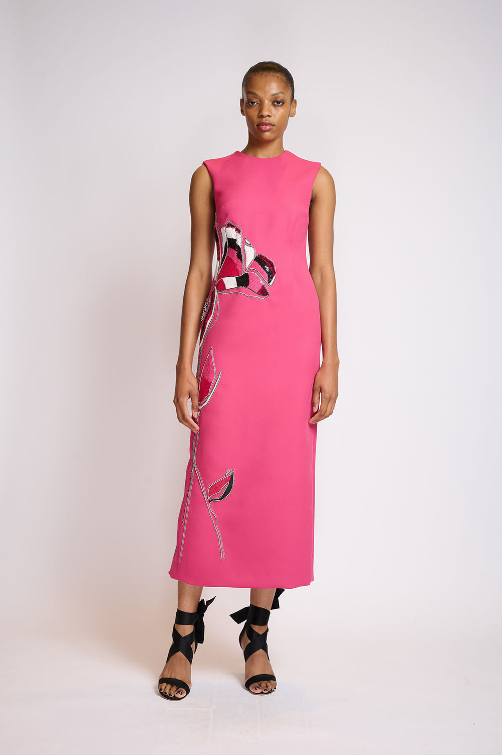 Berry Cady Embroidered Sheath Dress 1