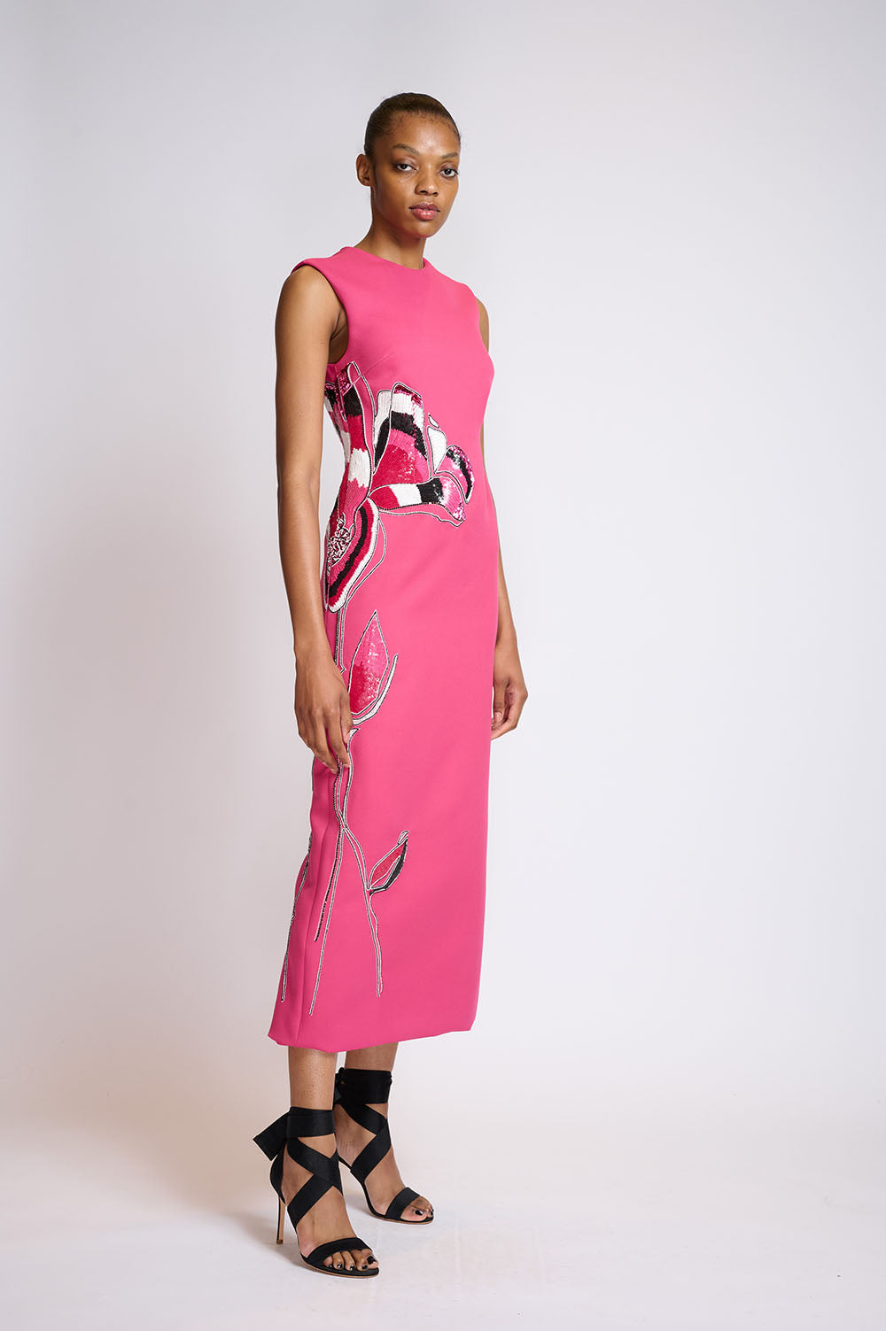 Berry Cady Embroidered Sheath Dress 2