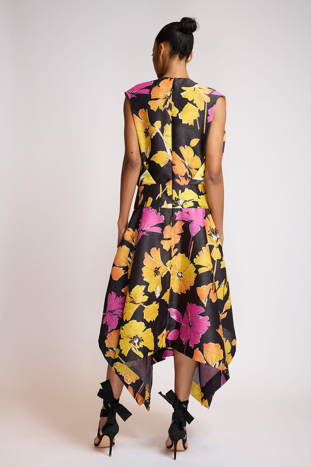 Sculpted Hibiscus Printed Dress 3