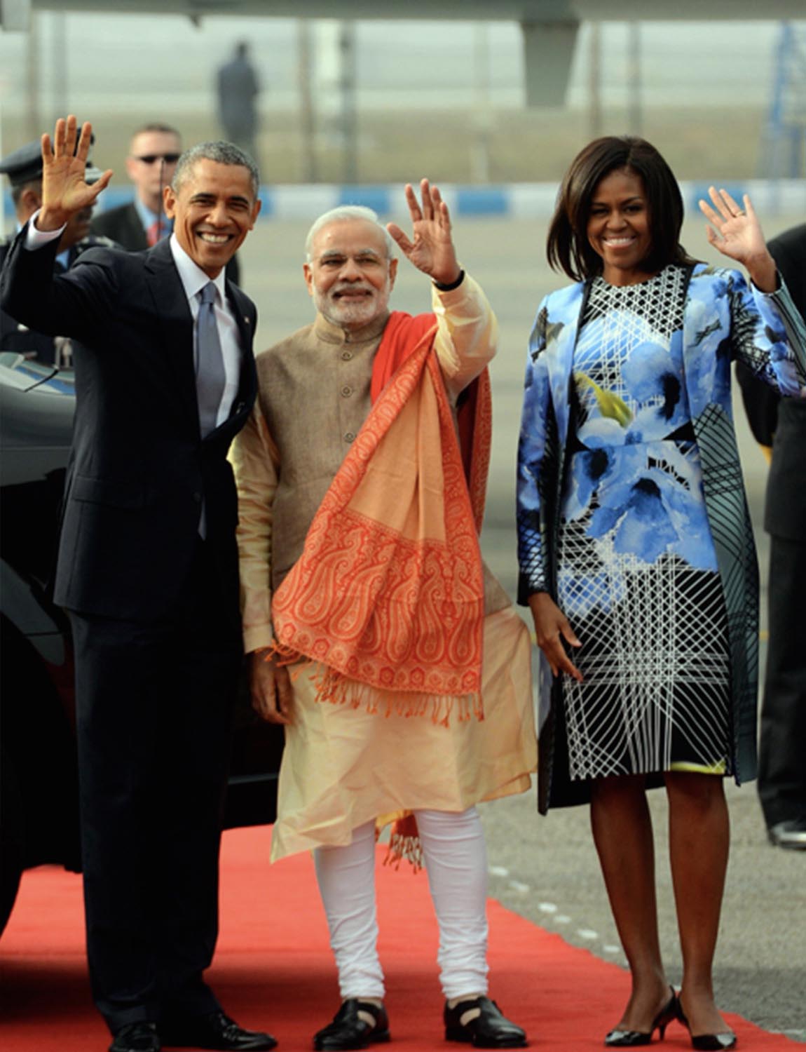 Michelle Obama wearing Bibhu Mohapatra dress