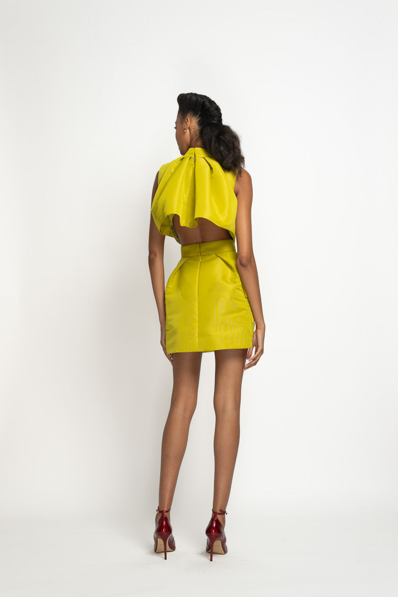 Chartreuse Faille Wing Top 5