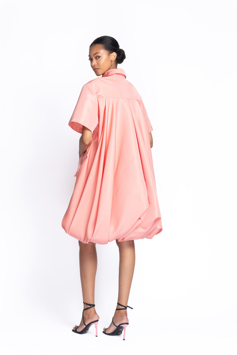 Hibiscus Faille Safari Dress 4