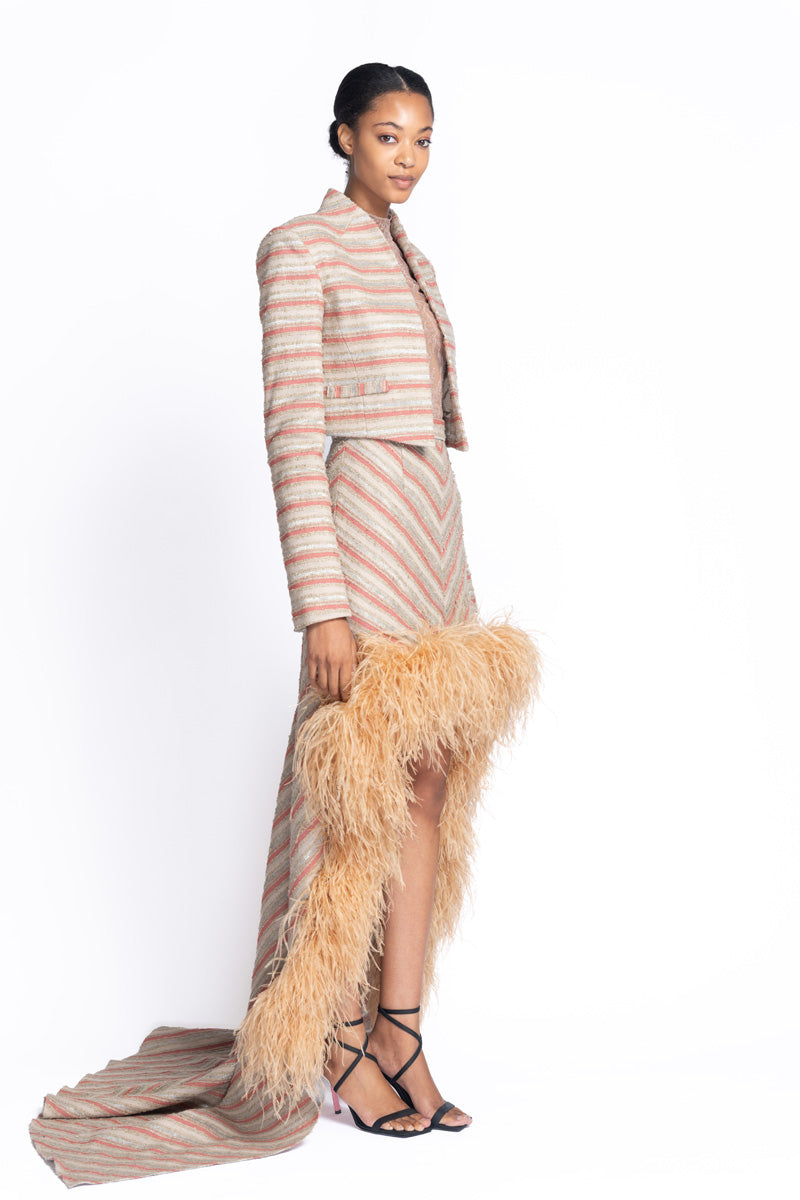 Viale Jacquard Cropped Bolero 3