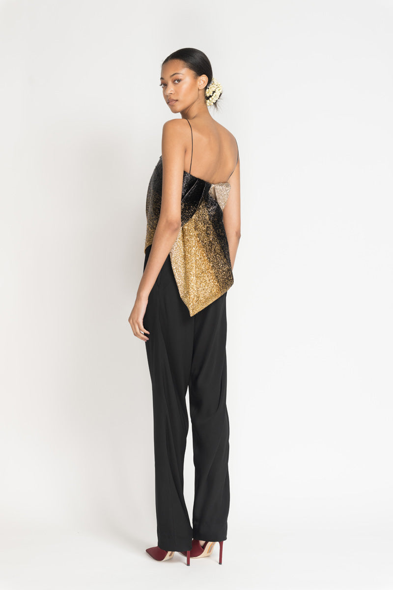 Gold/Black Ombre Lurex Choli-Top 4