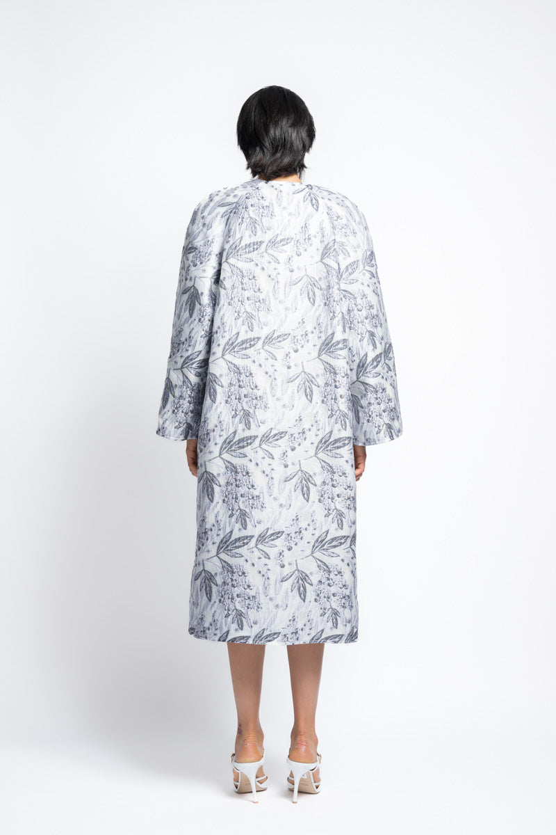 Reversible Bay Leaf Jacquard Coat 4