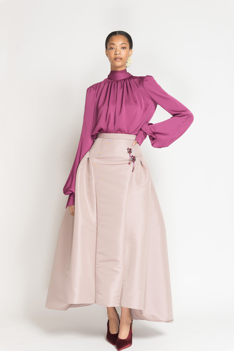 Mauve Faille Chania Skirt 2