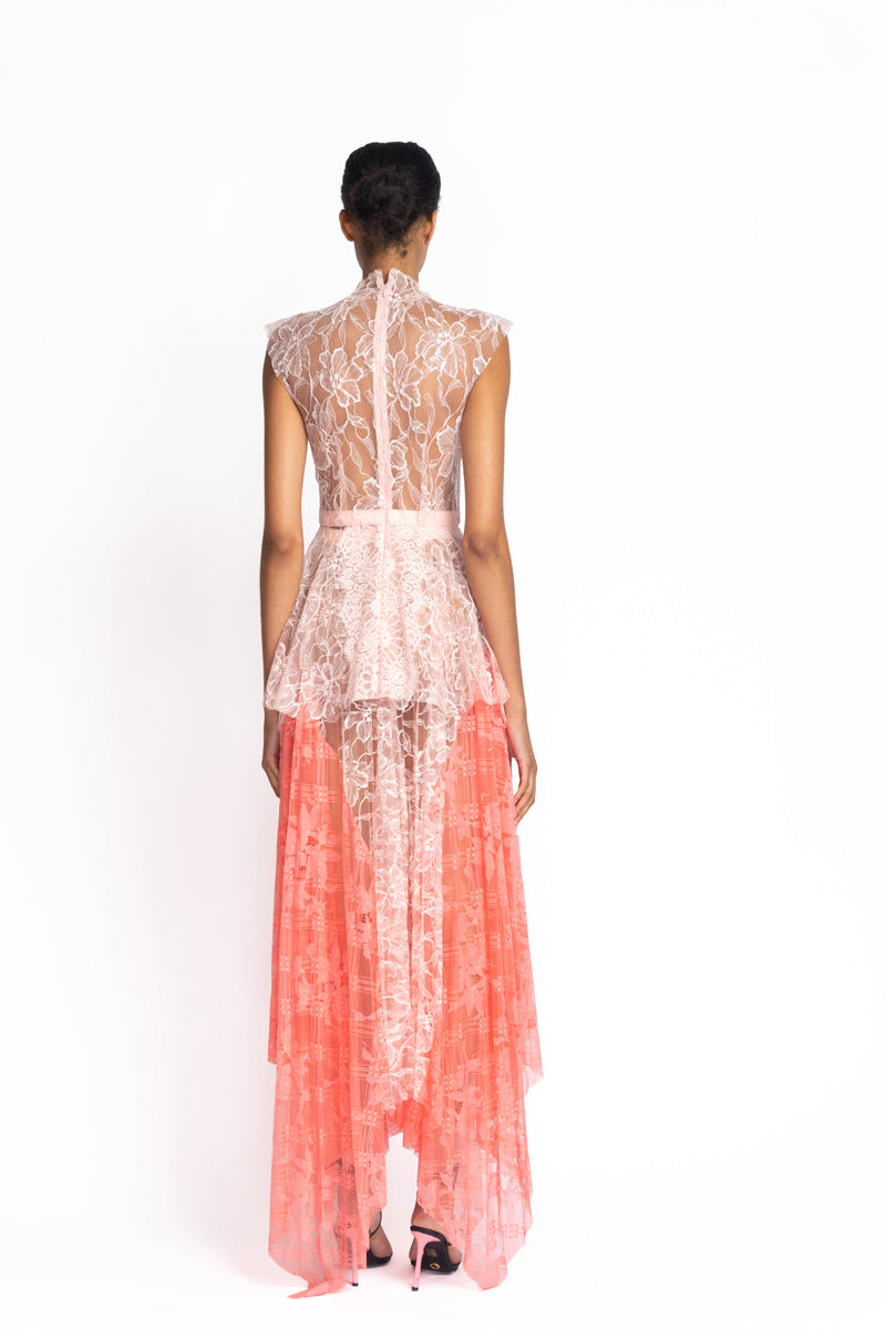 Peony Chantilly Lace Peplum Top 4