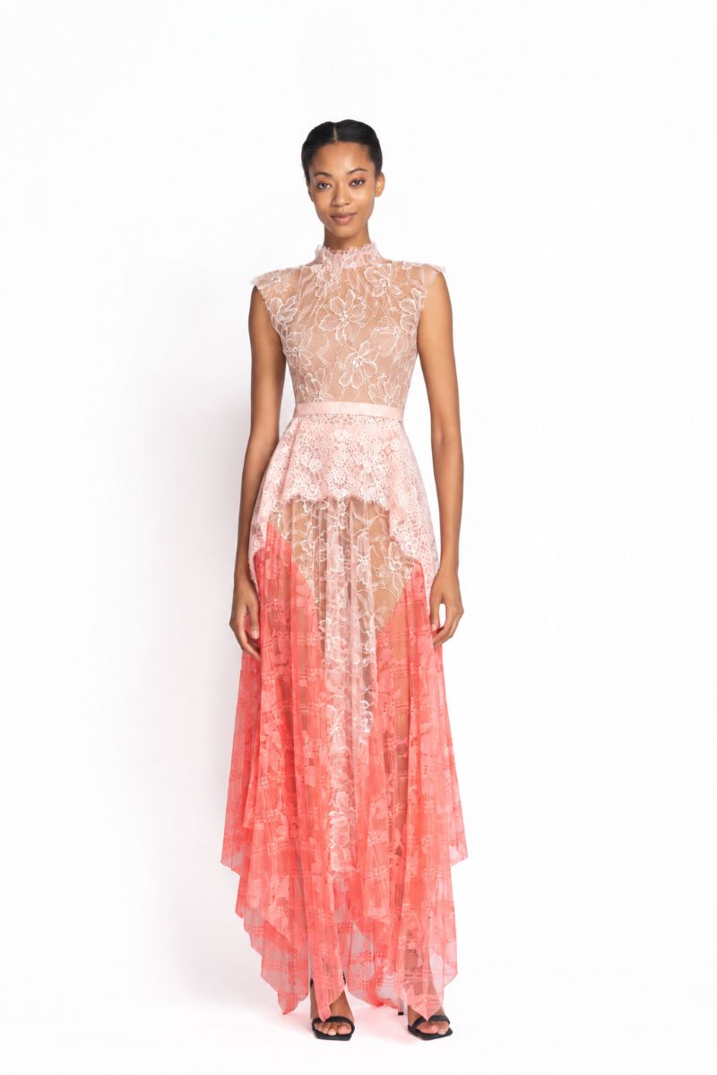 Peony Chantilly Lace Peplum Top 2