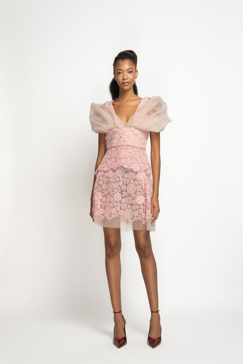 Blossom Pink Smita Lace Moulded Top 2