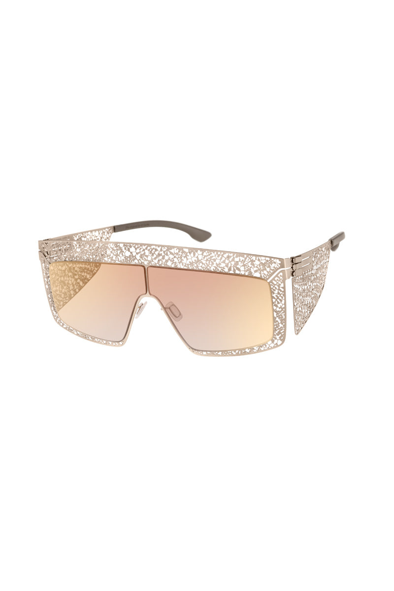 Lace visor bronze sunglasses