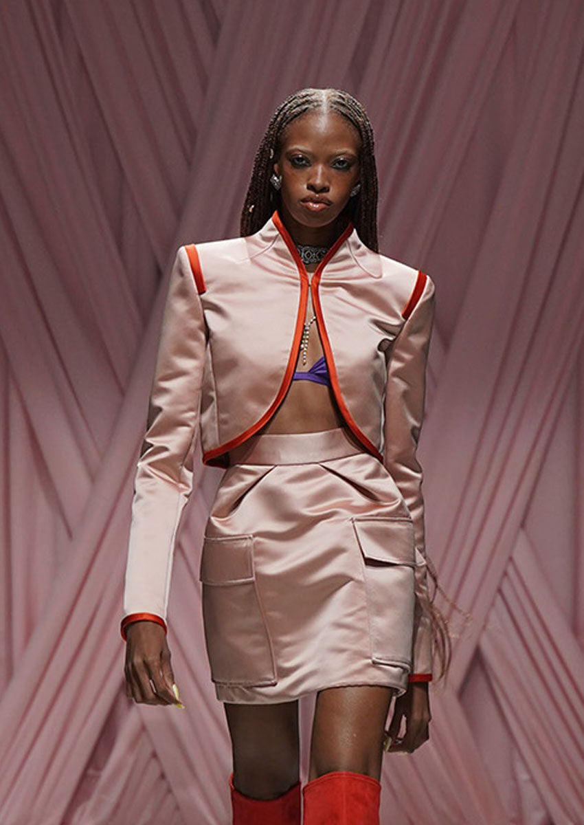 Blossom Double Face Duchess Cropped Jacket