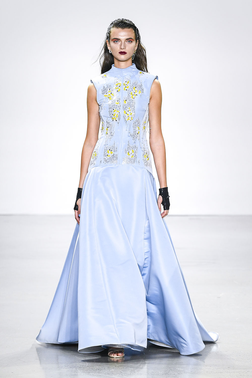 Crystal Embroidered Faille Gown 3