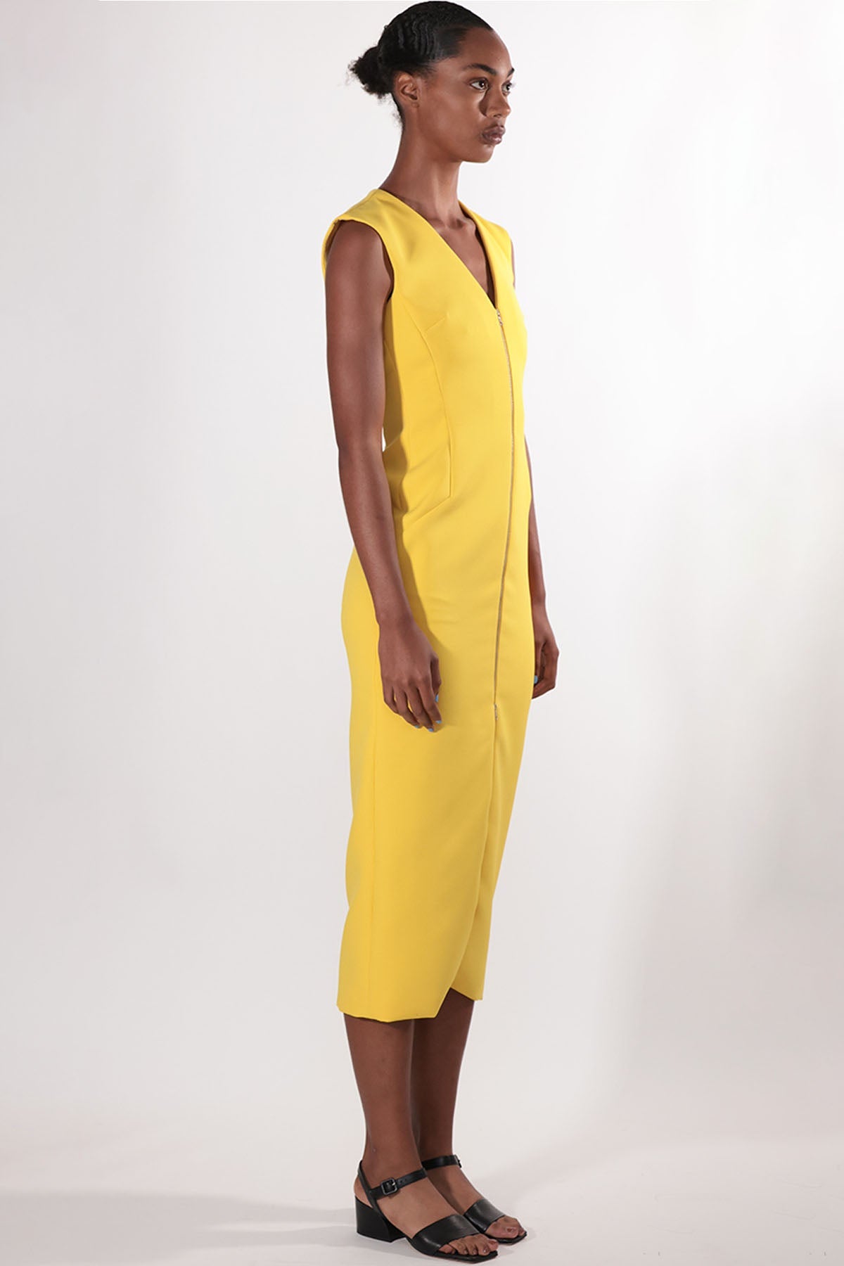 Buy Sosandar Black Contrast Trim Zip Front Dress from Next USA